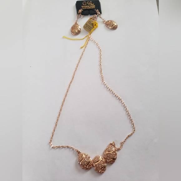 GOLD PLATED Jewelry set - Picture 2 of 4